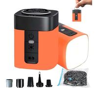 Airburst Pro - Compact Electric Pump with Vacuum & LED Light，Portable Mini Electric Air Pump ，Rapid Inflation and Deflation，Suitable for CampingAir Mattress Accessories-a