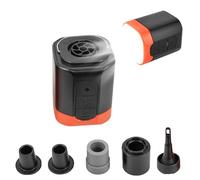 Airburst Pro - Compact Electric Pump with Vacuum & LED Light, Ultra-Fast and Portable Mini Air Pump, Inflate Deflate for Air Mattress, Camping Gear, Vacuum Storage Bags (Black)