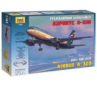 Airbus A-320 Civil Airliner 1:144 Plastic Model Kit ZVEZDA