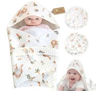 AIRCADIA 2 Pezzi Bebe Neonato 0 6 12 Mesi, 100% Cotone Sacco Nanna per Neonato, Comfort per Dormire, Traspirante E Nido d'angelo Bebe Cosy Regalo (Scoiattolo Orso)