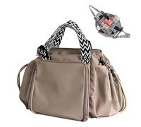 AIRCADIA Tote Bag - Borsa a mano da donna, con 15 tasche, borsa per la spesa da donna, grande, borsa a tracolla con tracolla, borsa in tessuto per borsa da lavoro, shopping viaggi