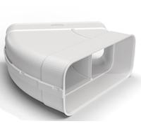 AirCircle optimAiro Canale Piatto 222x89mm Curva 45° Orizzontale Manicotto