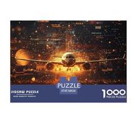 Aircraft 1000 Pieces Jigsaw Puzzles For Adults Family Challenge Toys Stress Relieving Entertainment Cultivate The Spirit of Teamwork for Family Decorations 38x26cm/1000pcs