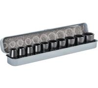 AIRCRAFT 2400001 Set kit serie 10 Bussole Impact 1/2" 10-24mm Cassetta Metallo