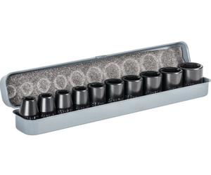 AIRCRAFT 2400001 Set kit serie 10 Bussole Impact 1/2" 10-24mm Cassetta Metallo