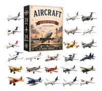 Aircraft Advent 2026 Calendar 2DAcrylic Helicopter Decor Countdown Calendar | Pendenti Della Per Aerei Militari Americani Di 24 Giorni Di Vacanze Di Natale Per Casa Finestra Decor