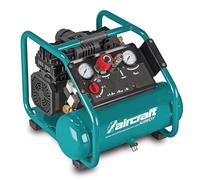 Aircraft AIRBOY SILENCE 171 OF E (compressore senza olio, design compatto, con interruttore di protezione del motore, potenza di aspirazione circa 160 l/min, potenza di uscita 1,1 kW, compressore)