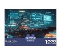 Aircraft Carrier 1000 Piece Jigsaw Puzzle For Adults Educational Games Stress Relief Puzzle Cultivate The Spirit of Teamwork for The Whole Family, Gifts for Women, Gifts for Men 38x26cm/1000pcs