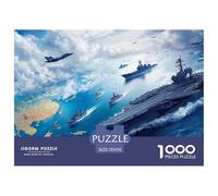 Aircraft Carrier 1000 Pieces Jigsaw Puzzles For Adults Family Challenge Toys Stress Relieving Entertainment Exercise The Memory of The Brain for Adults And Kids, Age 12 Years Up 70x50cm/1000pcs