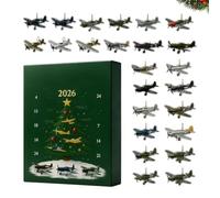Aircraft Christmas Advent 24 Days - Airplane Countdown Calendar 2D Acrylic