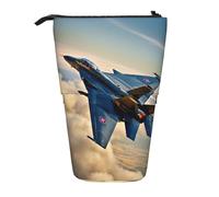Aircraft Fighter Jets - Astuccio verticale retrattile per matite, penne, matite e piccoli oggetti, Nero , Taglia unica, Astuccio per trucchi