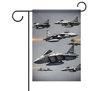 Aircraft Fighter Jets, bandiere da giardino primaverili ed estive, 30 x 45 cm, double face, per esterni, bandiere stagionali e striscioni per patio, cortile, terrazza, veranda, giardino, terrazza