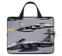 Aircraft Fighter Jets - Custodia per laptop da 13", ultra sottile, leggera e impermeabile, in neoprene resistente, con cinghia da polso