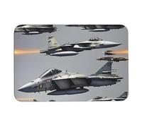 Aircraft Fighter Jets Diatom fango, tappetini da bagno assorbono umidità e sporco, zerbino con retro in gomma antiscivolo, adatto sotto la porta, per pavimento del bagno, vasca, doccia, lavandino