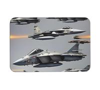 Aircraft Fighter Jets Diatom fango, tappetini da bagno assorbono umidità e sporco, zerbino con retro in gomma antiscivolo, adatto sotto la porta, per pavimento del bagno, vasca, doccia, lavandino