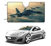Aircraft Fighter Jets, parasole per parabrezza dell'auto, mantiene fresco l'interno dell'auto, 139,7 x 76,2 cm, parasole pieghevole per finestrino anteriore, scudo termico per SUV, camion, blocca i