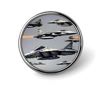 Aircraft Fighter Jets Spilla Distintivo Rotonda Leggero Risvolto Fermacravatta Regali Unici Spilla In Metallo Distintivo Per Cappello Camicia Abbigliamento Borse Decorazione