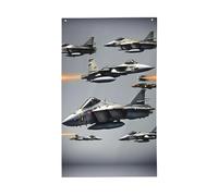 Aircraft Fighter Jets Stampa Bandiera Decorativa Esterna Giardino Patio Mailbox Portico Veranda Decorazioni Esposizione