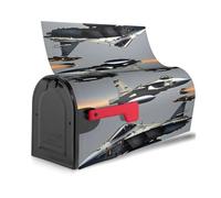 Aircraft Fighter Jets Stampa Casella Postale Riutilizzabile Copertura Impermeabile Mailbox Decor Magnetica Protezione Solare Unica