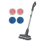 AirCraft Home PowerGlide, grigio scuro, pulitore e lucidatore per pavimenti duri senza fili e ricaricabile con 4 panni di ricambio per pavimenti duri, legno, piastrelle e laminato