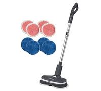 AirCraft Home PowerGlide - Set di detergenti e lucidatrici per pavimenti duri, senza fili, con 8 tamponi per la pulizia, perfetti per legno, piastrelle, laminato e pavimenti duri
