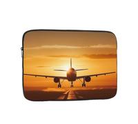 Aircraft Plane at Sunset Custodia per laptop da 10 pollici, TSA Custodia protettiva per notebook antiurto Custodia protettiva per notebook resistente all'acqua Custodia per il trasporto del computer