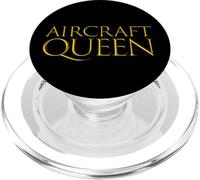Aircraft Queen Military Air Force Jet Plane Pilot Wife PopSockets PopGrip per MagSafe