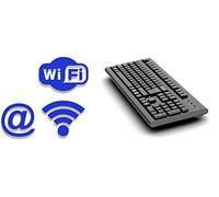AirDrive Tastiera Forensica WiFi-Pro - Tastiera USB con Keylogger hardware integrato, WiFi, 16 MB Flash, Email e trasmissione dati live