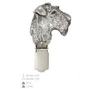 Airedale Terrier - Clip rivestito di argento, alta qualità Art Dog IT