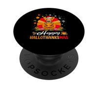 Airedale Terrier Dog Hallothanksmas Halloween Fall Christmas PopSockets PopGrip Adesivo