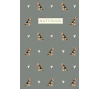 Airedale Terrier Dog Notebook Hardcover: Cute Aesthetic Lined Journal for Airedale Terrier Lovers