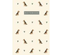 Airedale Terrier Dog Notebook Hardcover: Cute Aesthetic Lined Journal for Airedale Terrier Lovers