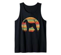 Airedale Terrier Dog Retro Vintage 70s Silhouette Dog Lovers Canotta