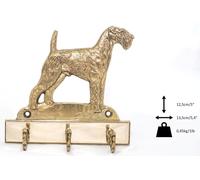 Airedale Terrier - Messingkleiderbügel Con Dem Immagine di Un Cane Art Dog