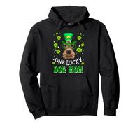 Airedale Terrier One Lucky Dog Mom Funny St Patrick's Day Felpa con Cappuccio