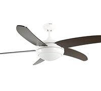 AireRyder Ursa II - Ventilatore da soffitto con illuminazione e telecomando, colore: Bianco