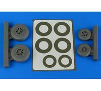 Aires 4843 - 1:48 A-26B/C (B-26B/C) Invader Cerchi & Paint Masks Tardi per Icm