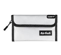Airfish Borsa per denaro ignifuga, 12,7 x 20,3 cm, impermeabile, con cerniera, piccola borsa per contanti ignifuga, per oggetti di valore
