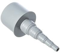 Airfit - Nipplo DN 50 per tubo da 8 a 25 mm, colore: grigio