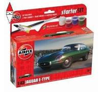 Set Di Inizio Airfix Jaguar E-Type 1:43 Kit Di Modello In Plastica - A55009