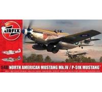 Airfix North American Mustang Mk.IV-Kit modello in scala 1:48 Air craft, Multicolore, Scale, A05137