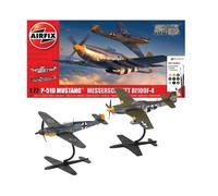 AIRFIX 1/72 KIT AEREO P 51D MUSTANG VS BF109F 4 DOGFIGHT SET 2 MODELLINO AUTO