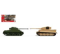 AIRFIX 1/72 KIT MILITARE CARRO ARMATO TIGER 1 VS SHERMAN MODELLINO AUTO STATICO