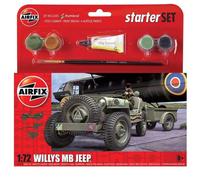 Airfix 55117A Gift Set Willy's MB Jeep Modello In Scala 1:72