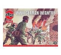 Airfix- WWII German Infantry Esercito Kit Classic Epoca, Multicolore, 1: 76 Scale, A00705V