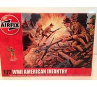 Airfix A01729 Fanteria Americana WWI 48 Pezzi Non Verniciati Nuovo