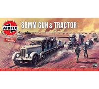 Airfix A02303V - 1/76 88MM Cannone E Trattore, Vintage Classico - Nuovo