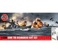 AIRFIX A50120 Affonda la Bismarck Set regalo Kit classico per modellismo