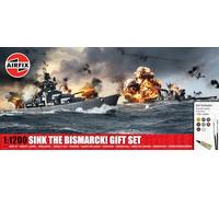 AIRFIX A50120 Affonda la Bismarck Set regalo Kit classico per modellismo