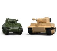 Airfix Kit modello in plastica Classic Conflict Tiger 1 vs Sherman Firefly – Scala 1:72 – Nuovo
